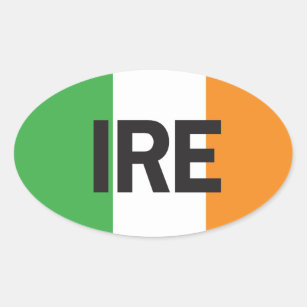 Euro Oval Ireland Car Sticker