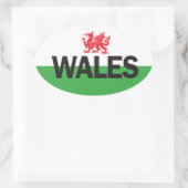 Euro Oval Wales Car Sticker | Zazzle