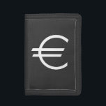 Euro sign money wallets and coin purses<br><div class="desc">Euro sign money wallets and coin purses. Funny gift for men and women. Personalizable finance symbol design.  Also available as Dollar and Pound currency.</div>