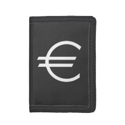 Euro sign money wallets and coin purses