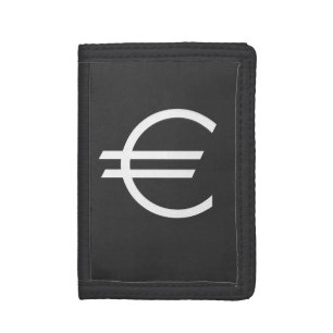 Euro sign money wallets and coin purses