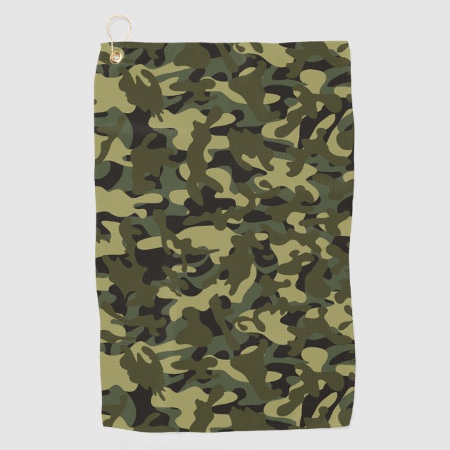Euro Spring Camouflage Golf Towel (Front)