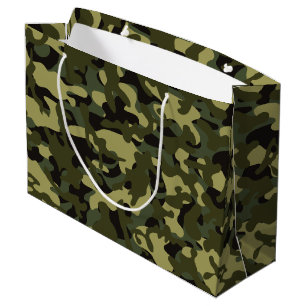 Euro Spring Camouflage  Large Gift Bag