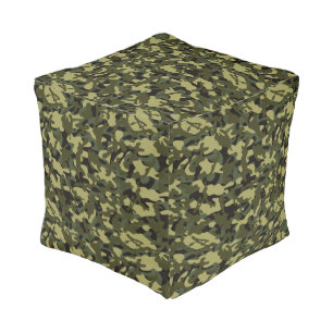Euro Spring Camouflage Pouf
