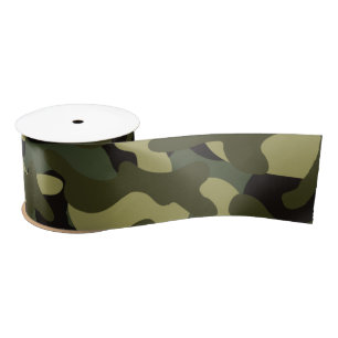 Euro Spring Camouflage Satin Ribbon