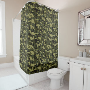 Euro Spring Camouflage Shower Curtain