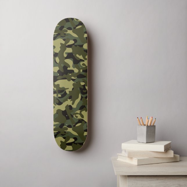 Euro Spring Camouflage  Skateboard (Wall Art)