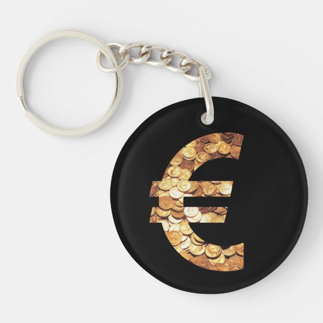 euro symbol keychain (Front)
