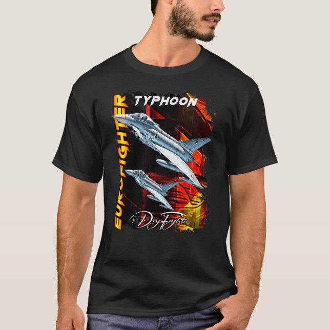 Eurofighter Typhoon European Fighterjet T-Shirt (Front)