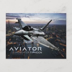 Eurofighter Typhoon Fighter Jet Postcard
