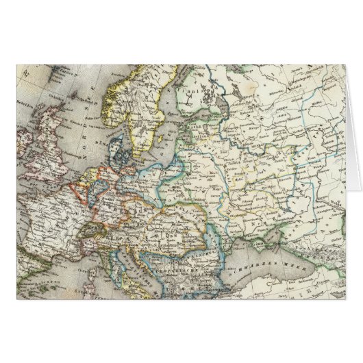 Europ Map Cards (Front Horizontal)