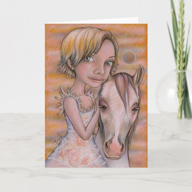 Europa and Snowflake Holiday Card (Front)