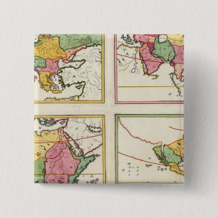 Europa, Asia, Africa, America Pinback Button