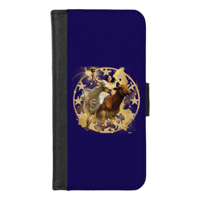 Europa Aurora iPhone Wallet Case (Front)