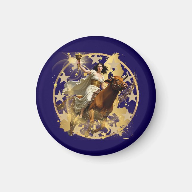 Europa Aurora Magnet (Front)