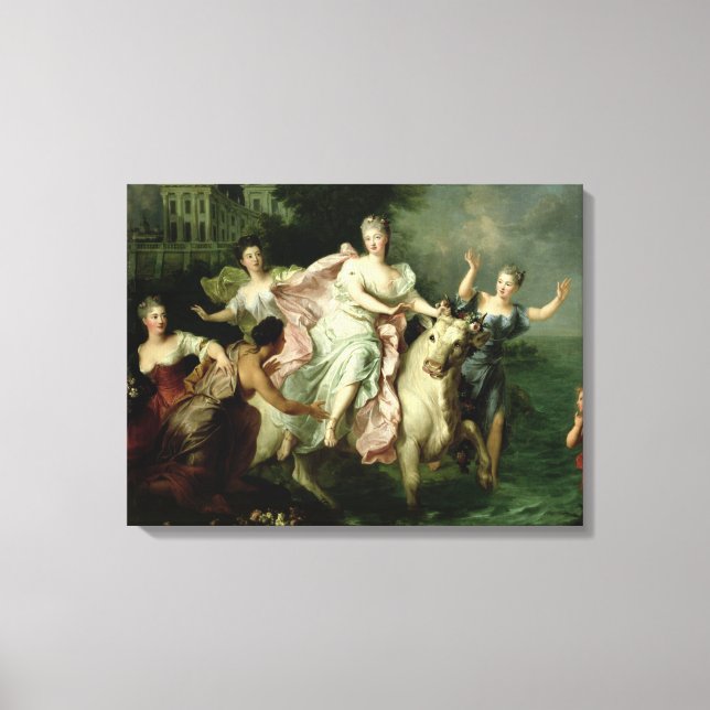 Europa Being Carried off by Jupiter Canvas Print (Front)