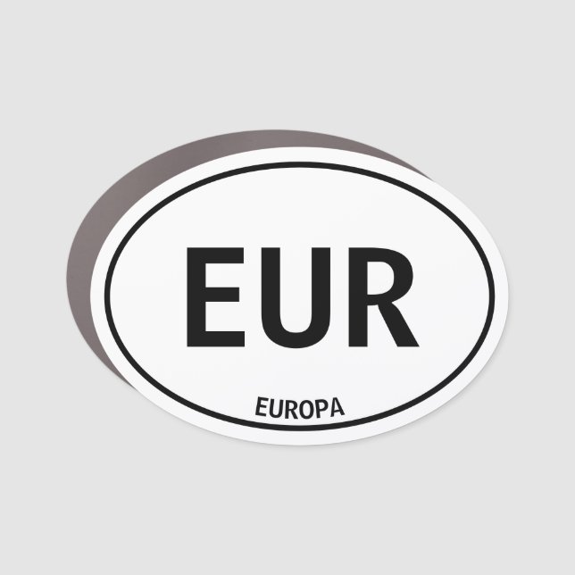 Europa Car Magnet (Front)