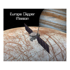 Europa Clipper Mission Spacecraft Poster