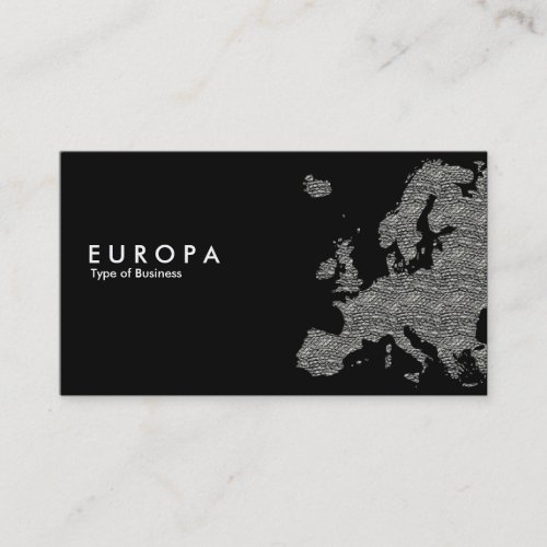EUROPA Concrete - Black Business Card