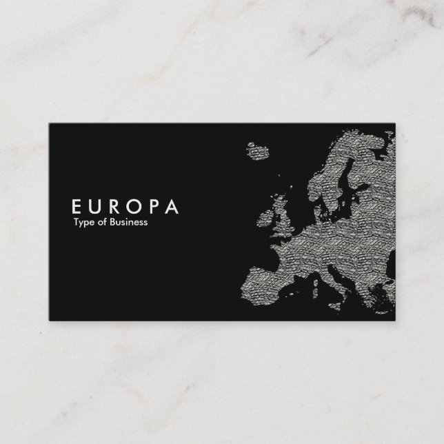 EUROPA Concrete - Black Business Card (Front)