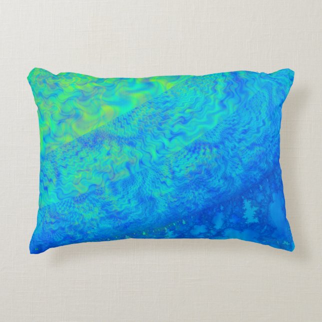 Europa JellyFish 3D Fractal DECOR Accent Pillow (Front)