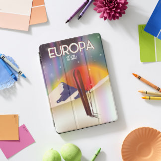 Europa - Moon of Jupiter Space Art. iPad Pro Cover