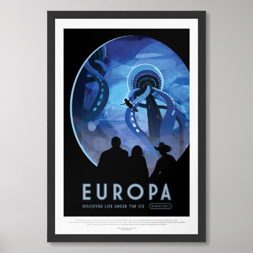 Europa  NASA Visions of the Future Framed Art