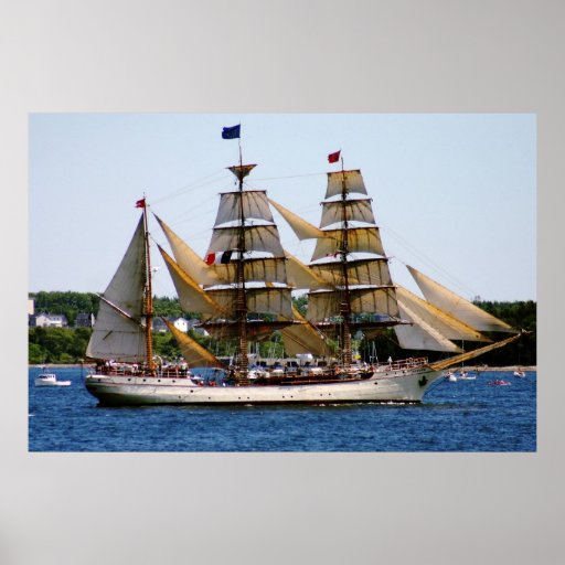 Europa Tall Ship Poster | Zazzle