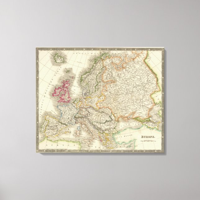 Europe 10 canvas print (Front)