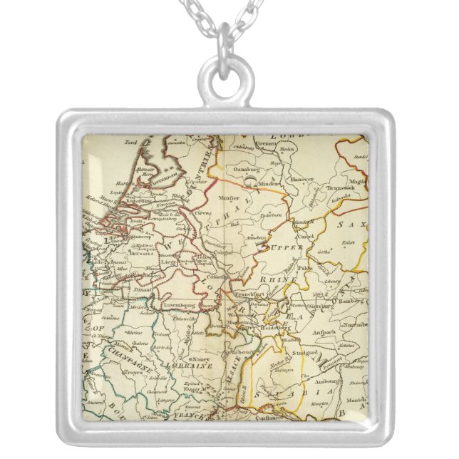 Europe 10 silver plated necklace (Front)