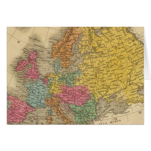 Europe 11 cards (Front Horizontal)