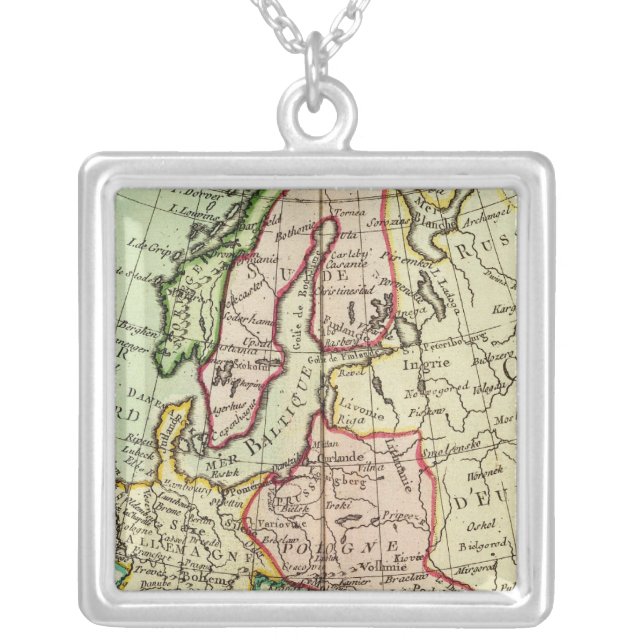 Europe 16 silver plated necklace (Front)