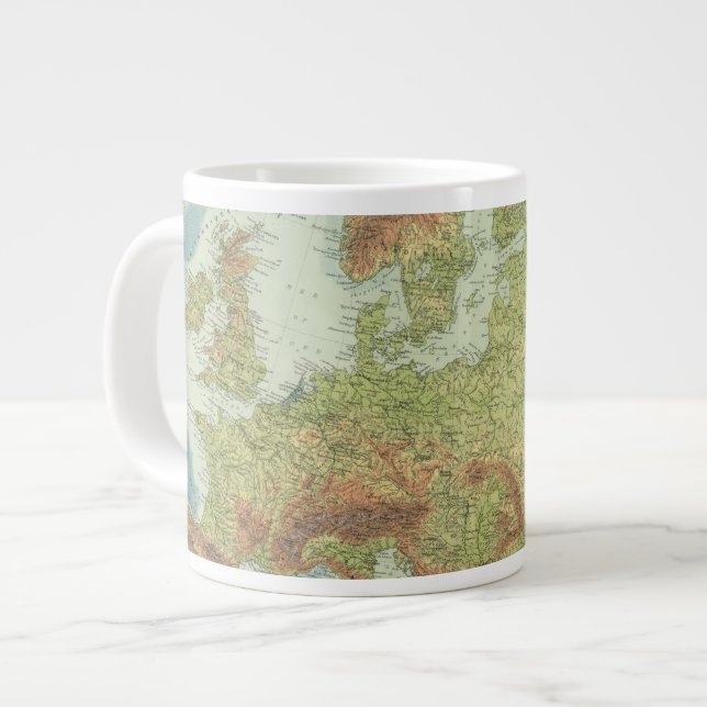 Europe 18 2 large coffee mug (Front Left)