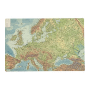 Europe 18 2 placemat