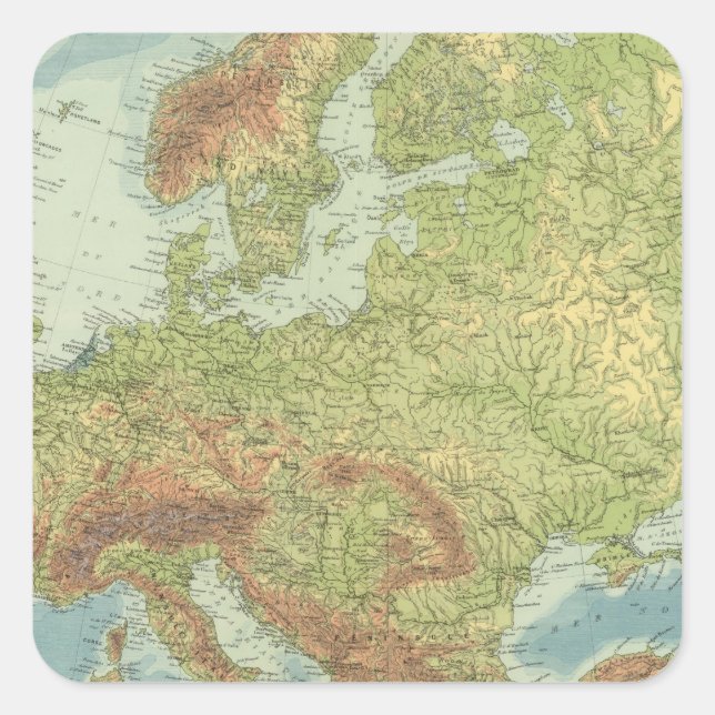 Europe 18 square sticker (Front)