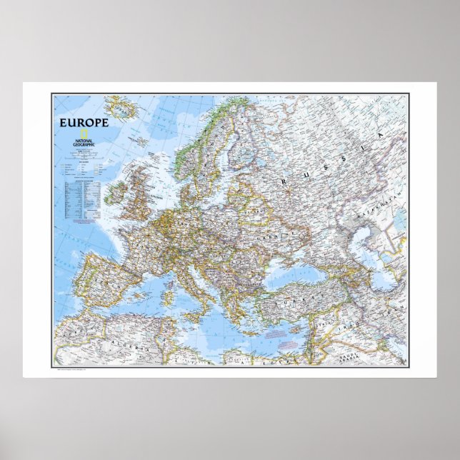 " Europe: 2006 - Political classic MAP ... Poster (Front)