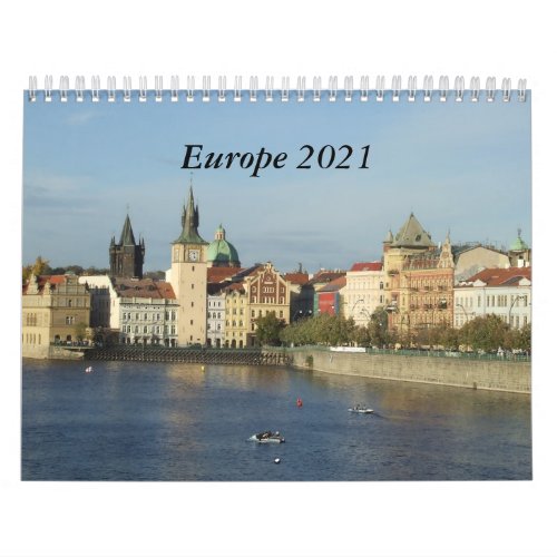 Europe 2021 Travel Calendar