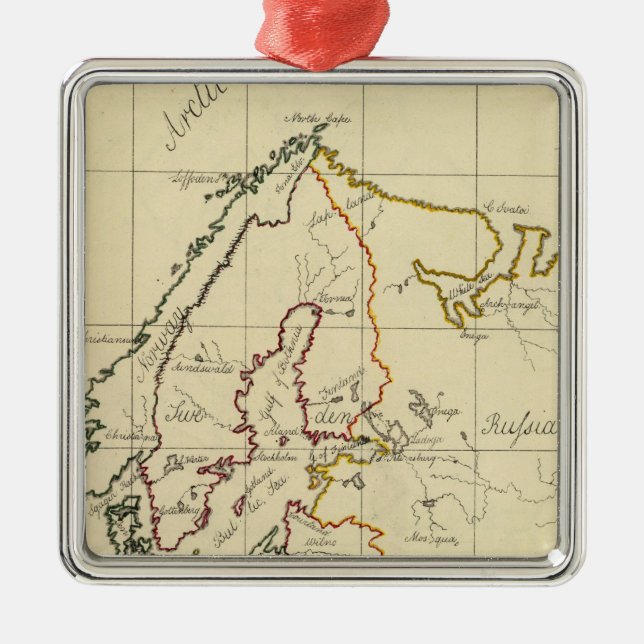 Europe 29 metal ornament (Front)