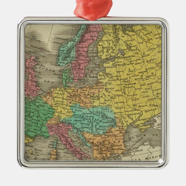 Europe 2 metal ornament (Front)
