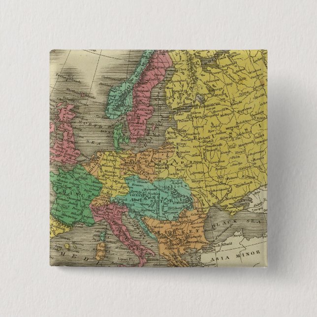 Europe 2 pinback button (Front)