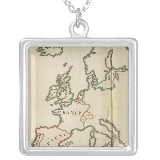 Europe 32 silver plated necklace (Front)