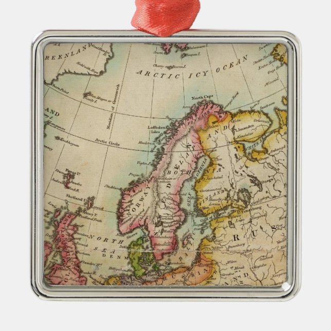 Europe 3 metal ornament (Front)