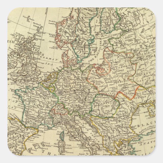 Europe 43 square sticker (Front)