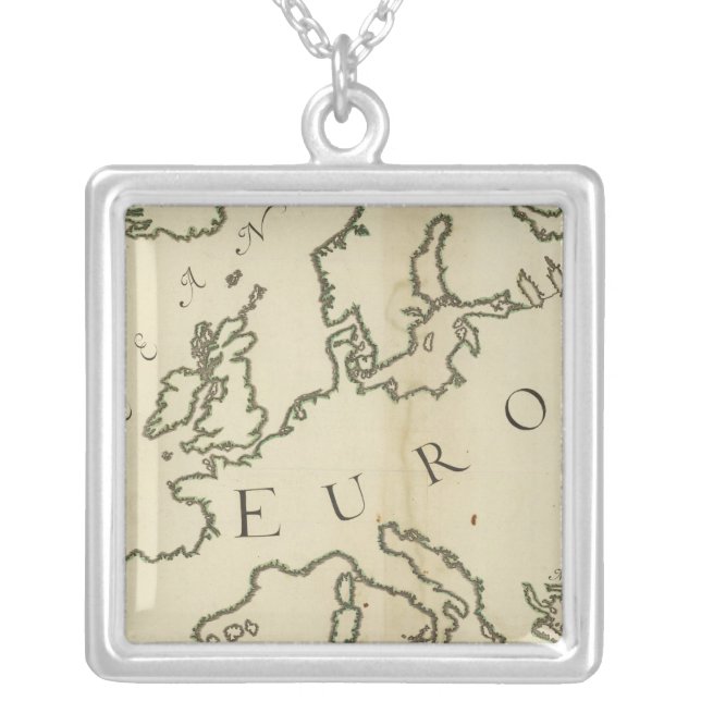 Europe 44 silver plated necklace (Front)