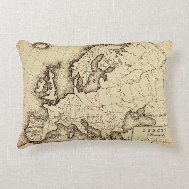 Europe 45 accent pillow (Front)