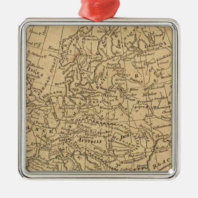 Europe 4 metal ornament (Front)
