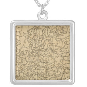 Europe 4 silver plated necklace