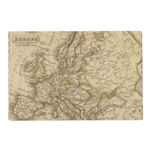 Europe 6 placemat