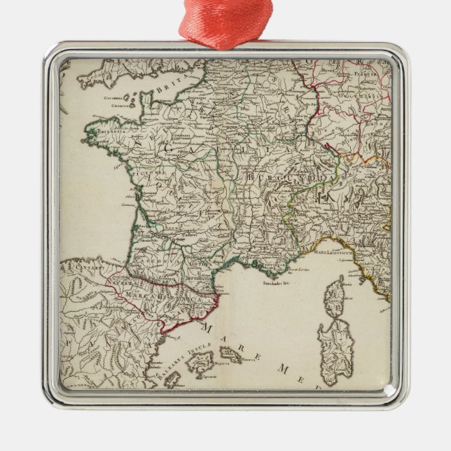 Europe 8 metal ornament (Front)