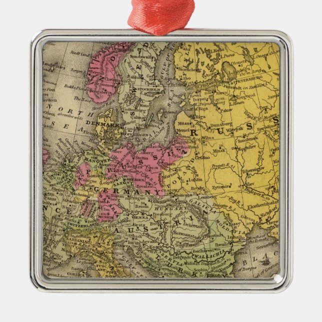Europe 9 metal ornament (Front)